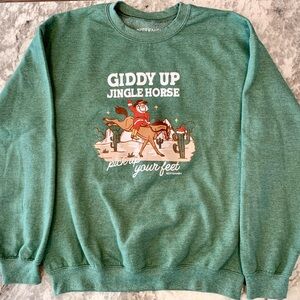 Kittenish by Jessie James Decker Jingle Horse Crewneck